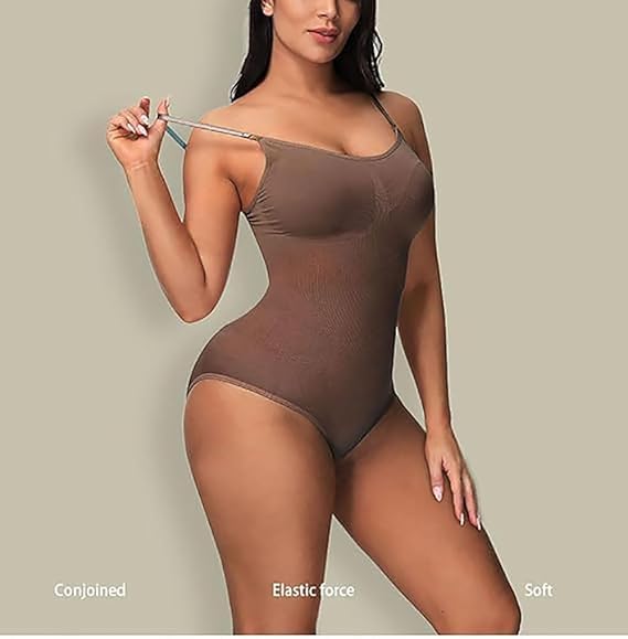 Tummy Control Body Shaper Seamless Sculpting Snatched Waist Body Suit - Image 5