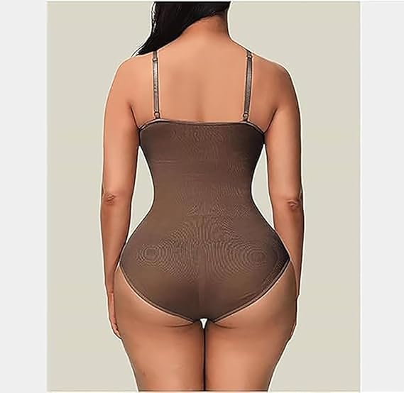 Tummy Control Body Shaper Seamless Sculpting Snatched Waist Body Suit - Image 6