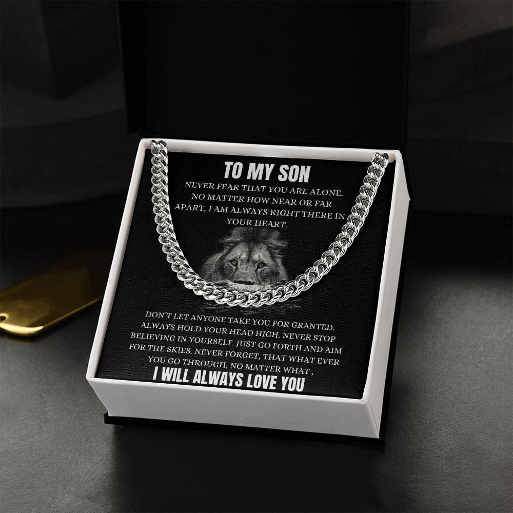 To My Son Cuban Link Chain - Image 8
